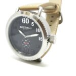 Chotovelli Vintage 48mm Men’s Pilot Watch Sandwich Dial Tan leather – 7200.2