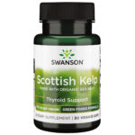 Swanson Scottish Kelp – Made with Organic Sea Kelp 750 mg 30 Veggie Capsules