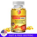 5000mg Ashwagandha Capsules – 120 Vegan Pills – Anxiety,Stress,Immune Support US