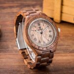 UWOOD Mens Natural Walnut Wood Watch Sandal Wood Relogio Masculine Gift for Men