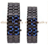 New Luxury Men’s Women LED Digital Stainless Steel Lava Bracelet Sport Watches