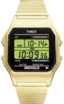 Timex T78677, Men’s Digital Goldtone Expansion Watch, Alarm, Indiglo, Chrono