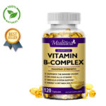 Vitamin B Complex Capsules,Vitamins B1,B2,B3,B5,B6,B8,B12,Energy, Metabolism Aid