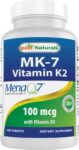 Best Naturals Vitamin K2 (MK7) with D3 100 mcg 180 tablets