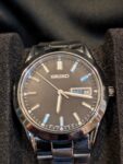 vintage seiko mens wrist watch day-date quartz