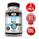 (2 Pack) B-12 Complex 60ct, Vitamins B6 & B12, Natural Energy, Metabolism Boost