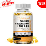 Zinc Calcium Magnesium & Vitamin D Complex Supplement Bone Muscle Immune Support