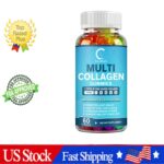 Collagen Vitamin Gummies for Hair, Skin,and Nails,Collagen Supplement 60 Capsule