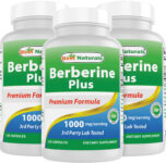 3 Pack Best Naturals Berberine Plus 1000 mg/Serving 120 Capsules – (non-gmo)