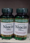 2 Bottles Nature’s Bounty Niacin 250mg Time Released Capsules 90ct Exp: 04/2024+