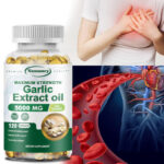 Garlic Extract Oil 5000mg – Immunity Support, Heart Health, Lower Cholesterol