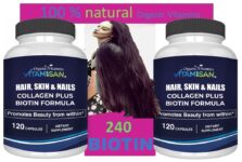 HAIR Vitamins Biotin growth prevent 120 Crecer Pelo anti loss longer hair