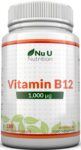 Vitamin B12 1000mcg  High Strength B12 Methylcobalamin – 180 Vegetarian Tablets