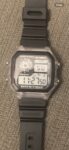 Synoke 9619 Mens Watch Digital Homage to Casio Royale Transparent White Watch