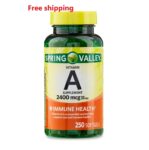 Vitamin a Supplement, 2400 Mcg, 250 Count Free shipping