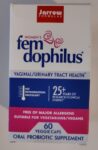 Jarrow Formulas Fem Dophilus 60 Veggie Caps Vaginal/Urin. Tract Health EXP 09/23