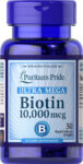 Puritan’s Pride Biotin 10000 mcg 50 Softgels