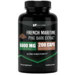 Healthfare French Maritime Pine Bark Extract Organic | 6000 mg | 200 Capsules