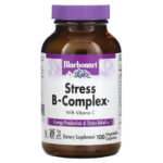 Bluebonnet Nutrition Stress B-Complex 100 Vcaps Egg-Free, Fish Free,