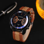 Men’s Casual Sports Leather Quartz Watch