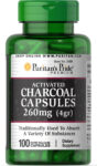 Puritan’s Pride Charcoal (Activated) 260 mg – 100 Capsules