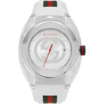 New Gucci Sync XXL Rubber Band Gucci Logoed Dial Assorted Colors Men’s Watch