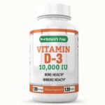 Vitamin D3 10000 iu 120 Softgels 120 Servings 4 Months