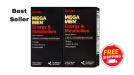 GNC Mega Men Energy & Metabolism Multivitamins (180 ct.)  Fast Shpping