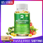 120 Capsules Multivitamin & Multimineral Capsules for Men Women Daily Supplement