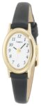 Timex T21912, Women’s Cavatina Black Leather Watch, T219129J