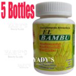 5 BOTTLES EL BAMBU 100 TABLETS ANTIRHEUMATIC ANTIINFLAMMATORY ANALGESIC, NATURAL