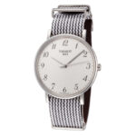 Tissot Unisex T-Classic T1094101803200 38mm Silver Dial Fabric Watch