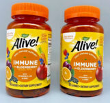 Natures Way Alive! IMMUNE w/ Elderberry, Vitamin C D3, Zinc90 gummies x 2PK 3/24