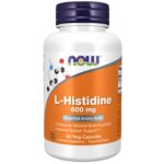 NOW L-Histidine 600 mg – 60 Veg Capsules