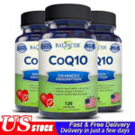 Pure CoQ10 400mg Per Serving 30/60/120 Capsules NON-GMO & GLUTEN FREE / FREE