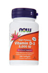 Now Foods – High Potency Vitamin D-3 5000 IU 240 Softgels