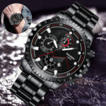 Luxury Waterproof Men’s Watch Stainless Steel Quartz Luminous Classic Wristwatch