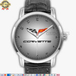 Chevrolet Corvette C6 C7 C8 Logo CVT002 Quartz Watch Analog Men’s Wristwatch