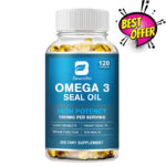 Omega 3 Seal Oil Capsules with EPA DPA DHA 1000Mg Promote Heart & Eye Health