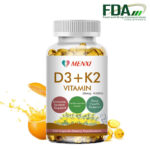 Vitamin K2 (MK7) with D3 10,000 IU Supplement, BioPerine Capsules, Immune Health