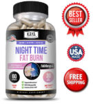 Night Time Fat Burn Supplement 60ct, Metabolism Support, Healthy Weight Loss