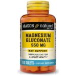 Mason Natural Magnesium Gluconate 550 mg 100 Tabs