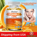 Vitamin C 1200mg – 120 Capsules Support Immune System vitamin C + Zinc