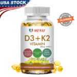 Vitamin K2+D3 Supplement Strong Bones, Healthy Heart & Mood Booster – Vegetarian