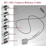 RC-301 DSLR Remote Control Cord Camera Shutter Release Cable for Canon Nikon Sony Panasonic Cameras Focus/Take Pictures/Video