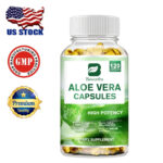 Aloe Vera Capsules 200:1 Extract – 120Pills – Detox Cleaning & Digestive Support