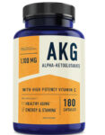 AKG Supplement – 1100MG Per Serving, 180 Capsules – Alpha Ketoglutarate