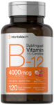 Vitamin B12 4000mcg + L-Carnitine | 120 Dissolvable Tablets | by Horbaach