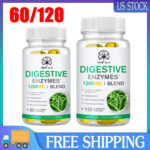 60/120 Probiotic Digestive Multi Enzymes Probiotics for Digestive Health Support