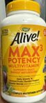 Nature’s Way Alive! Max3 Potency Multivitamin, Antioxidants & B-Vitamins, 180ct